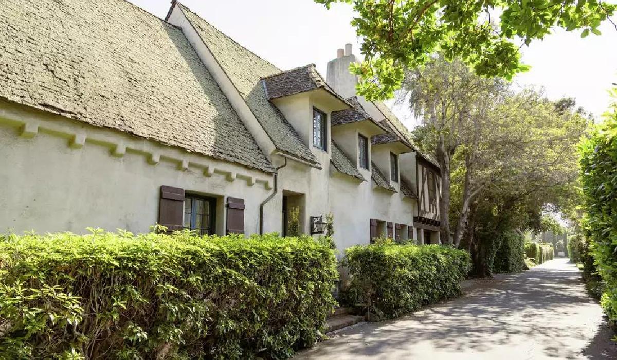 Historic French Normandy-Style Home Once Owned by Larry David for Sale in Montecito, California